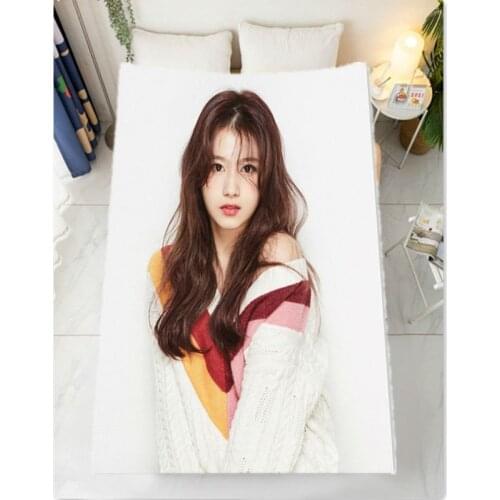 Girlfriend Sana Bedding Blanket Sofa woman Bedspread Bedroom Kim DaHyun Flannel blanket Home Textile