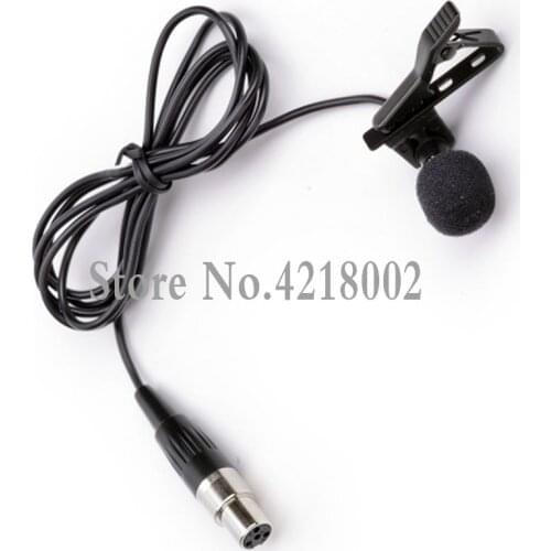 Professional Small Mini Lavalier Lapel Condenser Karaoke Recording Studio Microphone Clip on Collar for Shure Wireless Mic