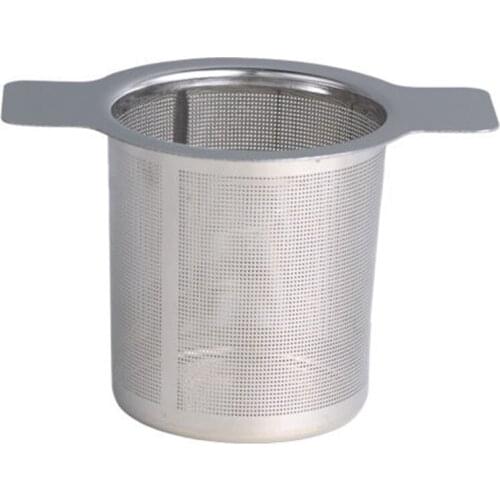 Mesh Tea Infuser with Double Handle Reusable Stainless Steel Tea Strainer Teapot