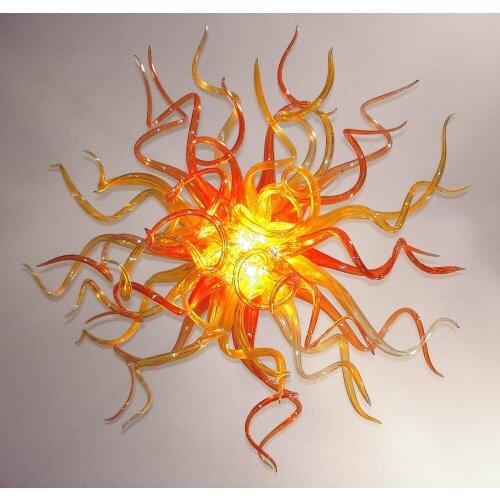 Hotel Bedroom Art Deco Lighting Colden Color Edison Light Fixture Chiully Style Murano Glass Hanging Chandelier Light