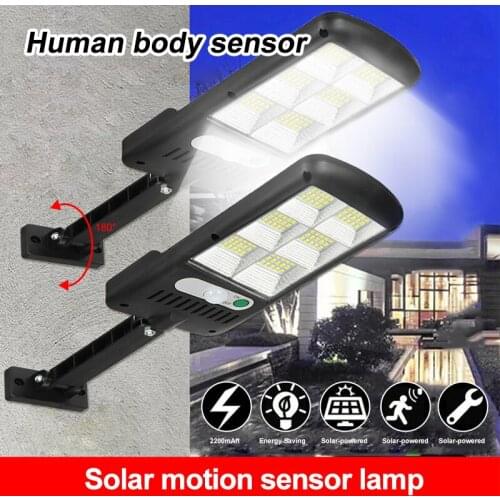 LED Solar PIR Motion Sensor Wall Light Outdoor Street Lamp Waterproof Garden Street Lamp Adjustable Brightness Dimmable Lamp
