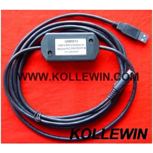 USB8513:USB PLC programming adapter for Panasonnic FP0,FP2,FP-M,with indicator,support WIN 7, USB 8513 FREESHIP USB-8513