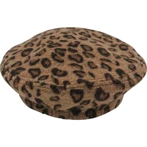 Women Leopard Print Beret Female Flat Flat Cap Hats For Women Newsboy Cap British Style Beret Spring Autumn Style