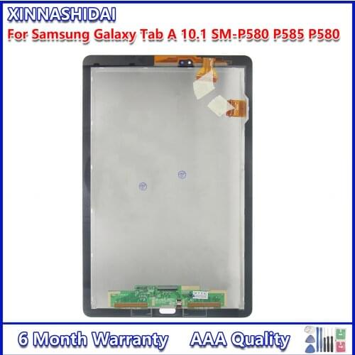 Lcds For Samsung Galaxy TAB A 10.1 2016 SM-P580 P580 P585 LCD Display Touch Screen Digitizer Glass Assembly Replacement