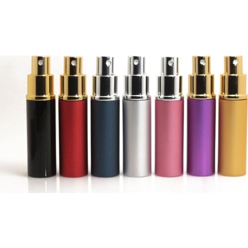 70pcs/Lot 10ml Refillable Portable Mini Perfume Bottle Atomizer Spray Traveler Aluminum Empty Parfum Bottle