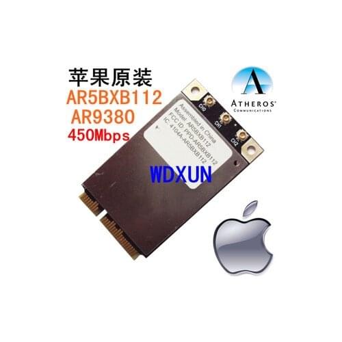 Atheros AR5BXB112 AR9380 card Dual-Band 802.11N PCI-E 450M link for Mac Pro wifi card PPD-AR5BXB112