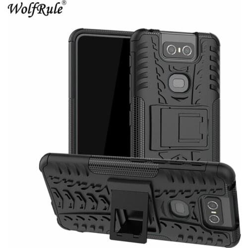 Phone Case For Asus Zenfone 6 ZS630KL Case Dual Layer Armor Shell TPU+PC Shockproof Cover For Asus Zenfone 6 2019 Cover ZS630KL