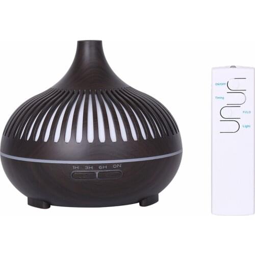 500ML Essential Oil Diffuser Air Humidifier for Home Humidifiers Remote Control Colorful Air Freshener 1H/3H/6H Timing
