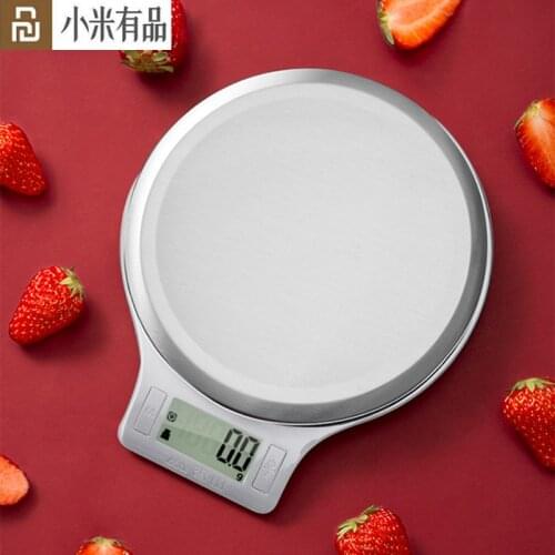 Youpin Xiangshan Electronic Kitchen Scale EK813 Stainless Steel Scale High Precision Sensing Steelyard Silver Accurate Weighing