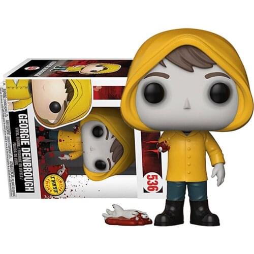 Funko pop Figures Movie Stephen Kings It #536 Georgie Denbrough IT Chase POP Action Figure Toys Gifts