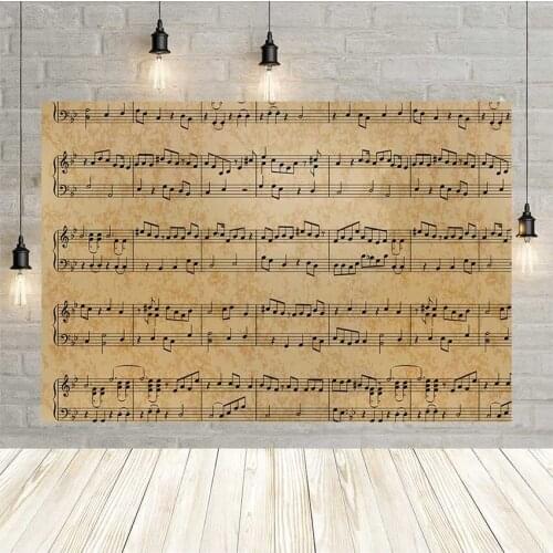 Avezano Sheet Music Background For Photography Retro Baby Birthday Children Portrait Wedding Backdrop Photo Studio Photophone