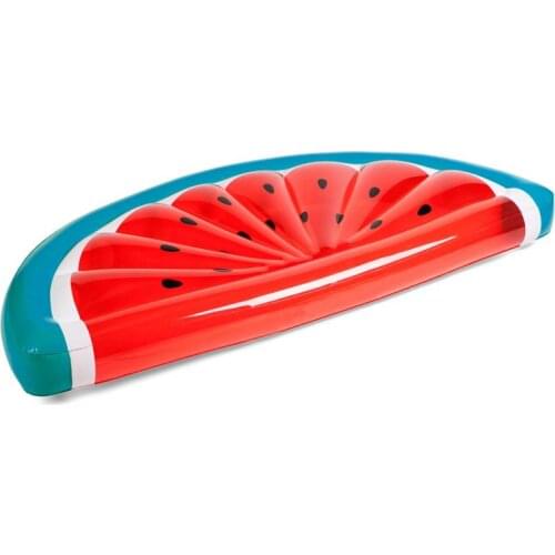 2017 Giant Inflatable Watermelon Pool Float Mattress Sunbathe Beach Mat Air Swimming Ring Swimming Circle Beach Sea Party Toys