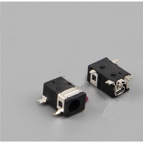 DC power socket female outer diameter 3.7 inner core 1.0/1.3 pin 5 foot patch 2 fixed foot temperature resistance