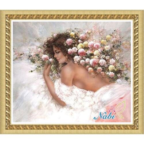 Oil Painting canvas beads pictures 2456R - Round Diamond embroidery cross stitch diamond mosaic painting