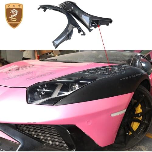 Real Carbon Fiber Body Kit Sider Fender For Lamborghini Aventador LP700 LP720 2011-2014 Front Fenders