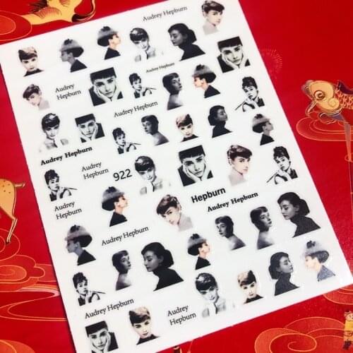Cartoon charming lady sexy woman 3D Back glue Nail decal Nail sticker Nail decoration Nail art Nail tool Nail ornament