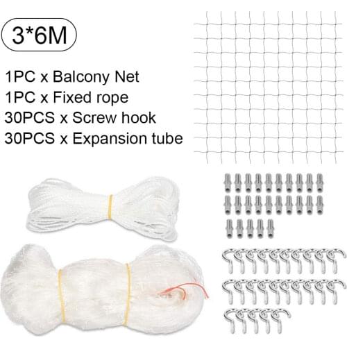 Nylon Pet Protection Kids Garden Fence Home Durable Cat Safety Net Dog Railing Prevents Escaping Window Anti Fall For Balcony