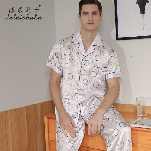 New 19 momme 100% Silk short sleeves pajamas sets men fashion 100% genuine silk mens sleepwear pyjama pijamas hombre T9076