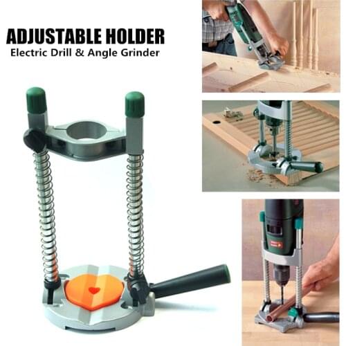 Adjustable Angle Drill Holder Guide Stand Positioning Bracket Stand Positioning For Electric Drill Angle Grinder Drill Jig Rack
