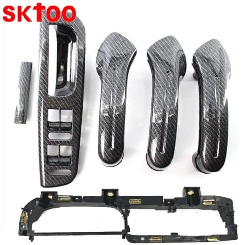 Carbon Fiber Style Interior Grab Handle Inside door handle door armrest for: 1999-2004 Volkswagen Bora Golf 4 MK4 for Jetta