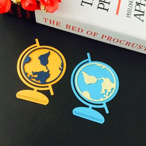 SCD756 Globe Metal Cutting Dies For Scrapbooking Stencils DIY Album Cards Decoration Embossing Folder Die Cuts Template New