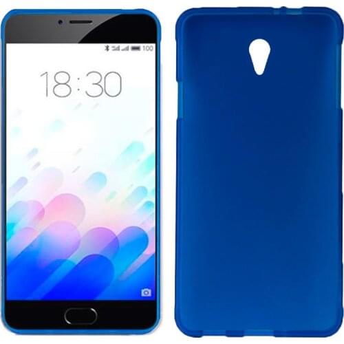 Silicone case Meizu M3 Note (Blue, soft, shockproof, dirt resistant)