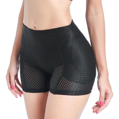 Women Sponge pad Fake Ass Panty Crotch Enhancer Butt Lifter Panties Bottom Push Up Shapewear Hollow Out Control Panty Short