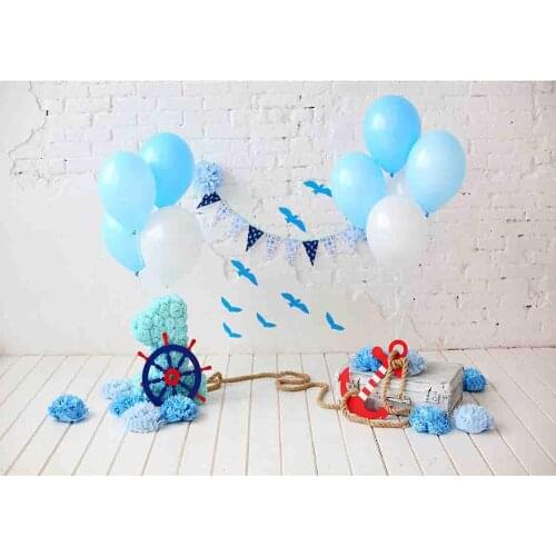 Vinyl Custom Photography Prop Children and Happy birthday theme Photo Studio Background NY2-625534