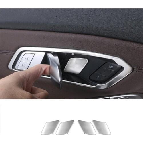 Car Interior Panel Door Handle Covers Trim For BMW 3 Series G20 G28 Decoration Protect Door Bowl Stickers Accessories