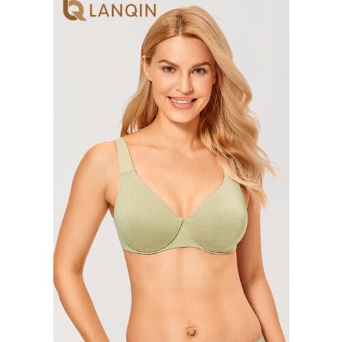 Womens Plus Size Bras Minimizer Seamless Underwire Unlined Cup