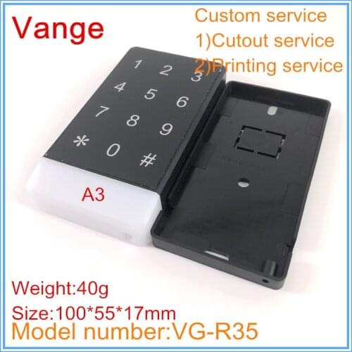 1pcs/lot simple mould extrusion project box 100*55*17mm ABS plastic junction box housing for attendance system chassis