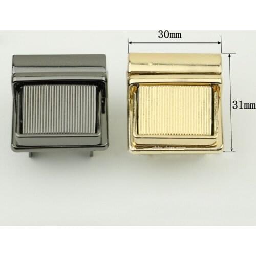 10 Pieces Light gold gun black luggage hardware accessories mortise twist lock bag hardware accessories lock