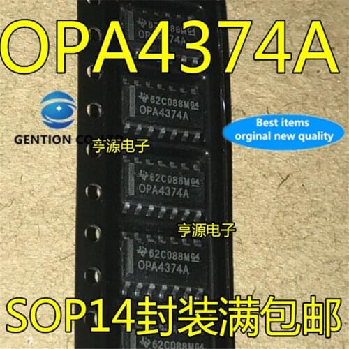 10Pcs OPA4374A OPA4374AIDR SOP14 Operational amplifier in stock 100% new and original