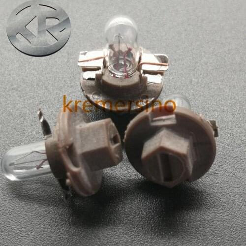 10pcs T5 Bulbs Lamps for Audi Mercedes Benz BMW Opel Volvo Dashboard Instrument 12V 1.5W