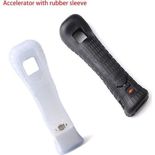 2021 New Remote Controller Sensor Accuracy Game Motion Plus Precision Enhance Gamepad Adapter + Silicone Sleeve for Nintend Wii