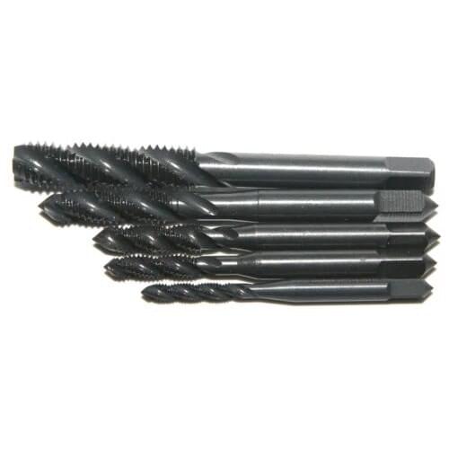 Fixmee 5pcs M3 to M8 Nitride Screw Tap Metric Spiral Hand Thread Screw Tap