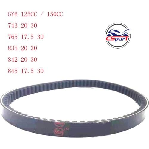 743 765 835 843 845 17.5 20 30 Drive Belt 125cc 150cc GY6 CVT Drive belt for 152QMI 157QMJ Scooter Moped ATV Go Kart