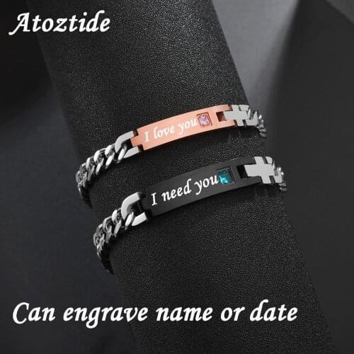 Atoztide Engraved Bracelets