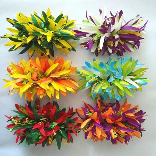 Free Shipping CH0317A 50pcs/lot 10Colors 18x13CM Velvet Spider Lily Hair Clip Women Accessories Hawaii Tropical Flower Wholesale
