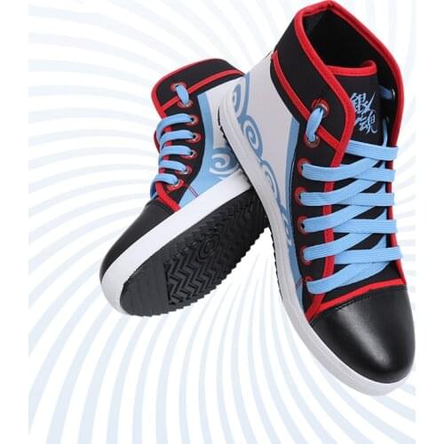 Anime GINTAMA Cosplay Shoes Boots Sakata Gintoki Cosplay Shoes Halloween Party Daily Leisure Shoes Comic Cosplay Shoes Sport