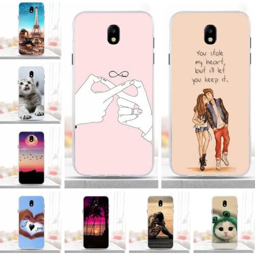 For Coque Samsung Galaxy J7 2017 Case Cover J730 J730F Soft Silicone TPU Cute Painted Back Cover For Samsung Galaxy J7 2017 Case
