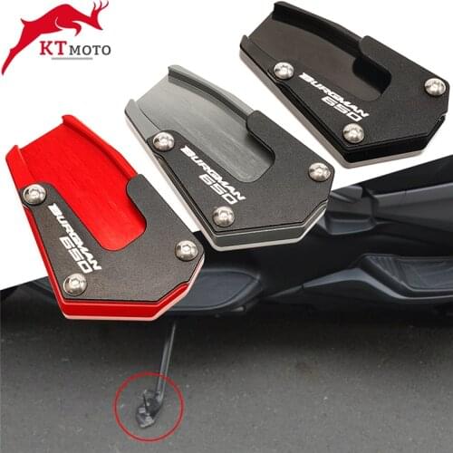 For Suzuki Burgman 650 AN650 executive/AN650 2013-2020 Motorcycle CNC Kickstand Foot Side Stand Extension Pad Support Plate