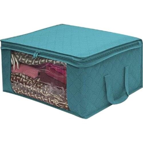 Home Organization Foldable Clothes Storage Bag Closet Pillow Blanket Quilt Organizer Dustproof