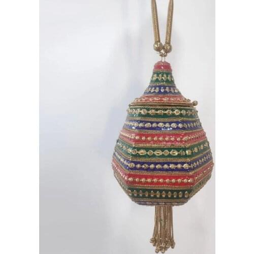 DOYUTIG New Design Womens Colorful Enamel Evening Bags For Wedding Indian Metal Clutches Handmade Bag Lady Wedding Handbag F826