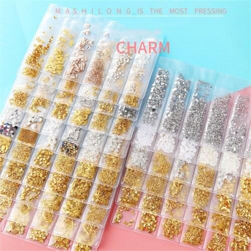 Mini Metal Embellishments Charm Patch For DIY Resin Epoxy Mold Making Filling Scrapbooking Decorations
