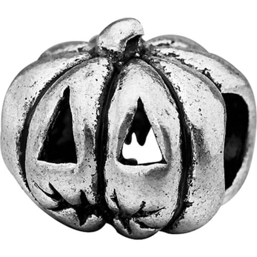 Trendy Beads Fit DIY Bracelet Pumpkin Shaped kralen Hollow Charm Bead Gift Jewelry wholesale Lots
