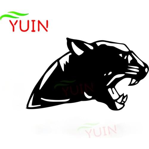 Car Sticker Lovely Animal Motorcycle Decals Panther Head Cartoon Creative PVC Decorative Accessories Waterproof Decal 18*11cm