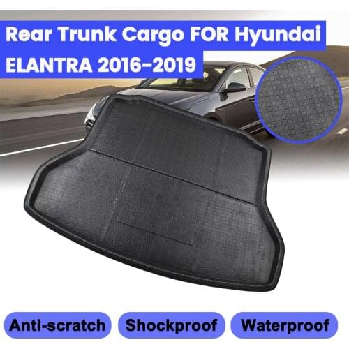 Floor Mat Car Cargo Liner Boot Tray Rear Trunk Cover Matt Carpet Kick Pad For Hyundai Elantra Avante 2016 2017 2018 2019