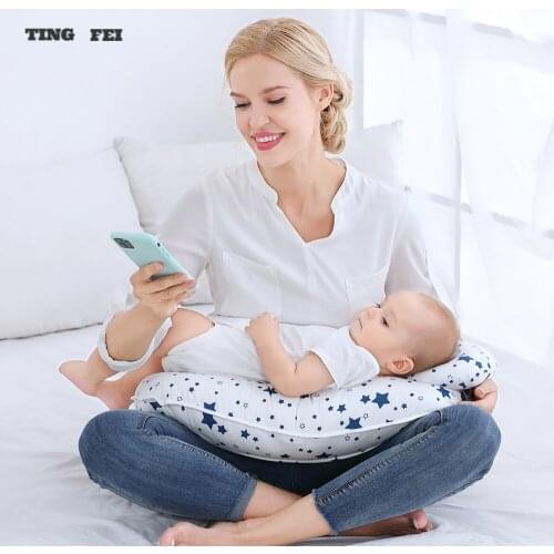 Non-fading Soft and Breathble Multifunctional U-shaped Baby Learning Pregnant Mommy Baby Support Breastfeeding Nursing Pillows