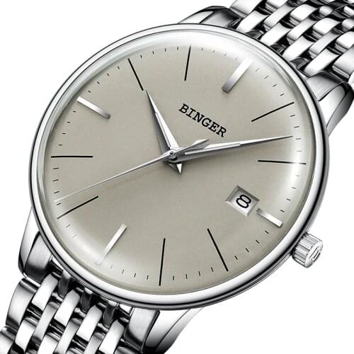 New BINGER Mechanical Watch Men Brand Luxury Mens Automatic Watches Sapphire Wrist Watch Male Waterproof Reloj Hombre B5078M-4